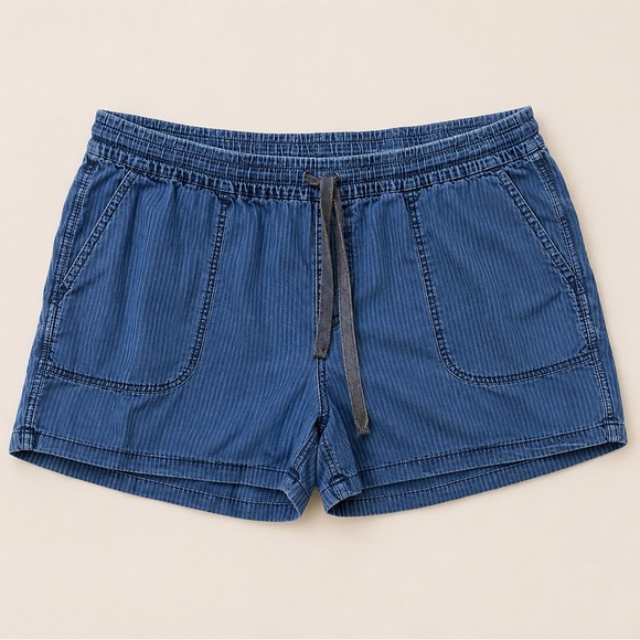 J. Crew Pants - Jcrew Denim Chambray Pull-On Drawstring Shorts